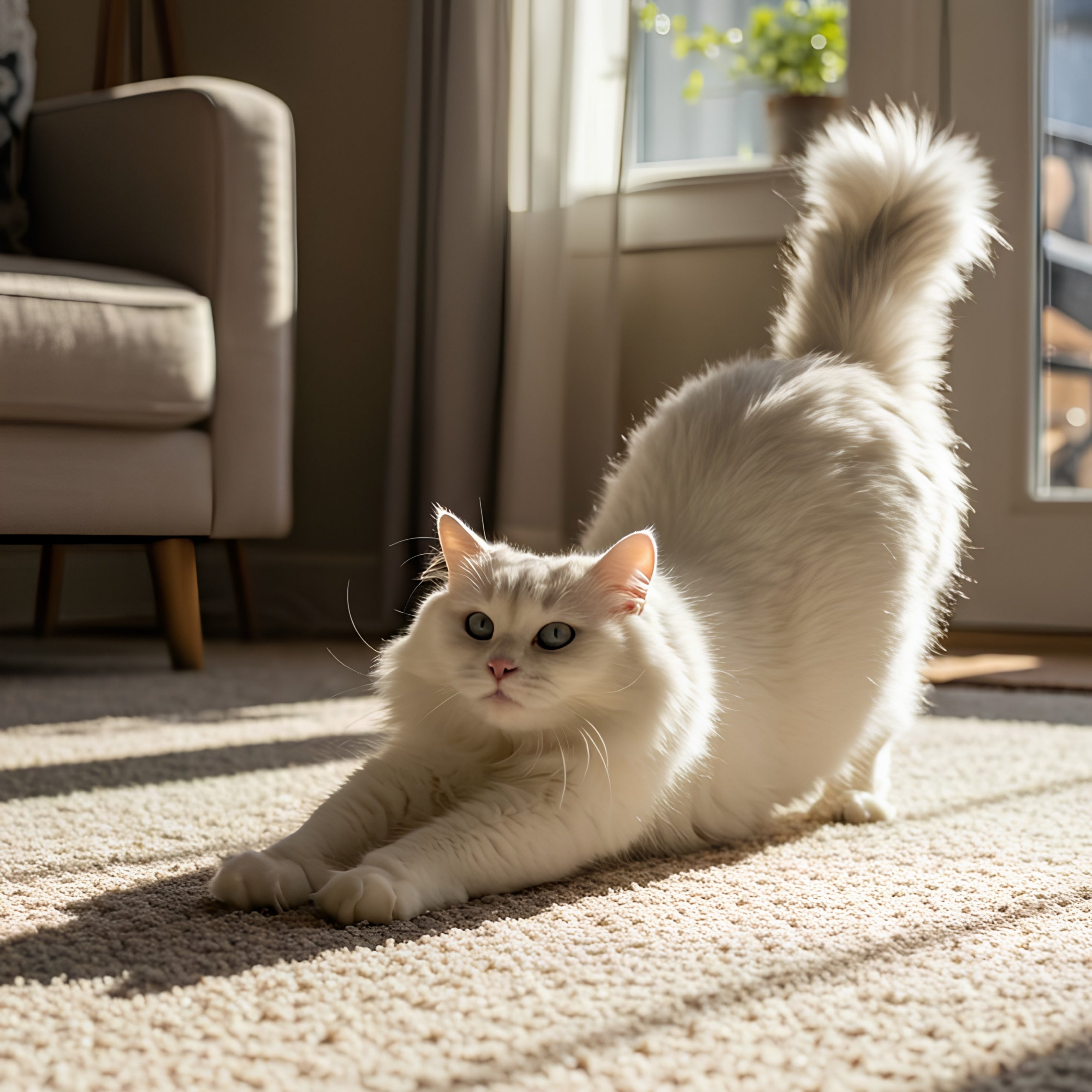 Kedili Evde Halı Kullanımı