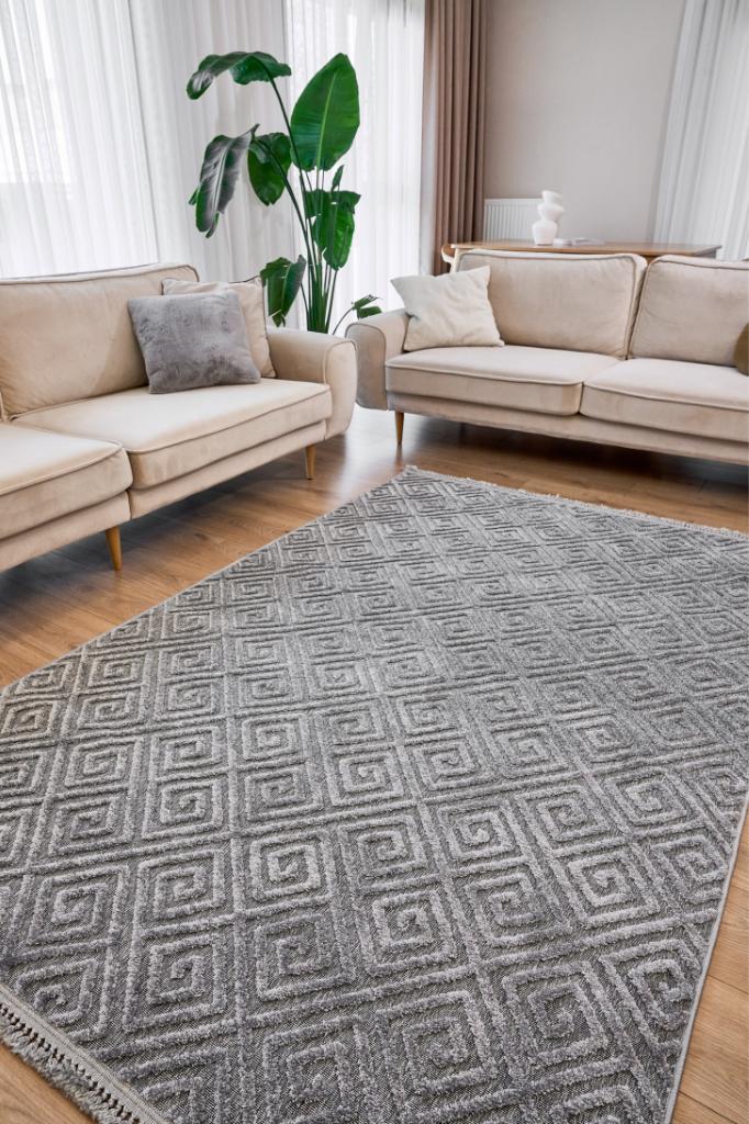 Anemon 6814 Gri - Dekoratif Halı