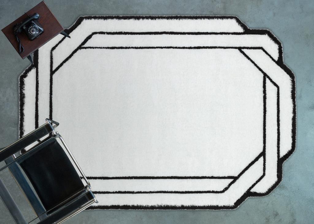 Apex Florida 5241 Siyah-Beyaz Makine Halısı