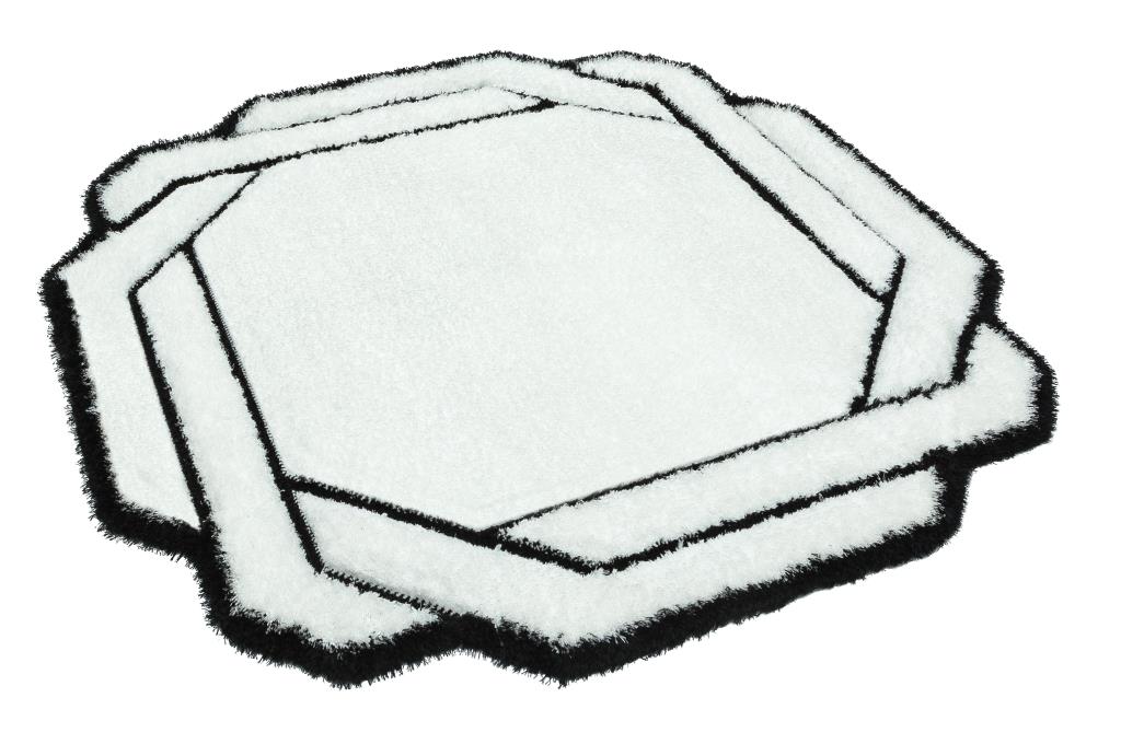 Apex Florida 5241 Siyah-Beyaz Makine Halısı