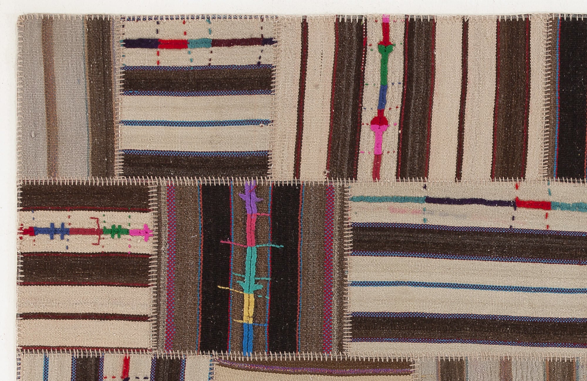 Apex Kilim Patchwork Unique Naturel 0166 160 cm X 230 cm