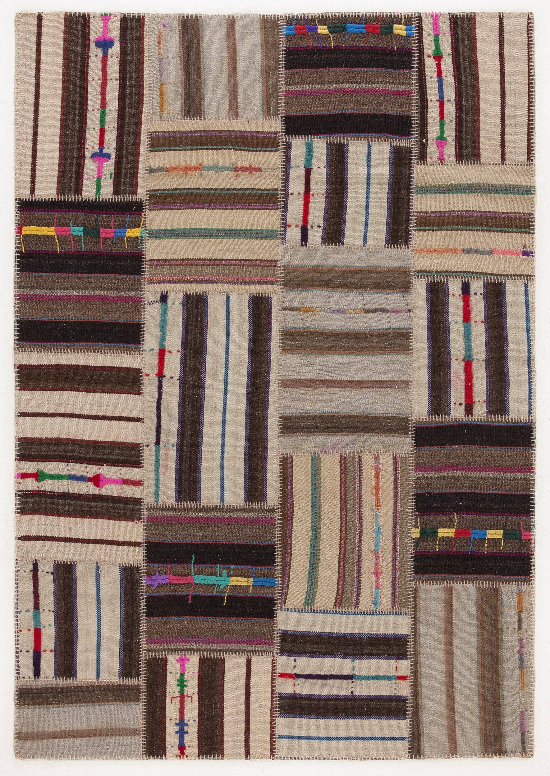 Apex Kilim Patchwork Unique Naturel 0166 160 cm X 230 cm
