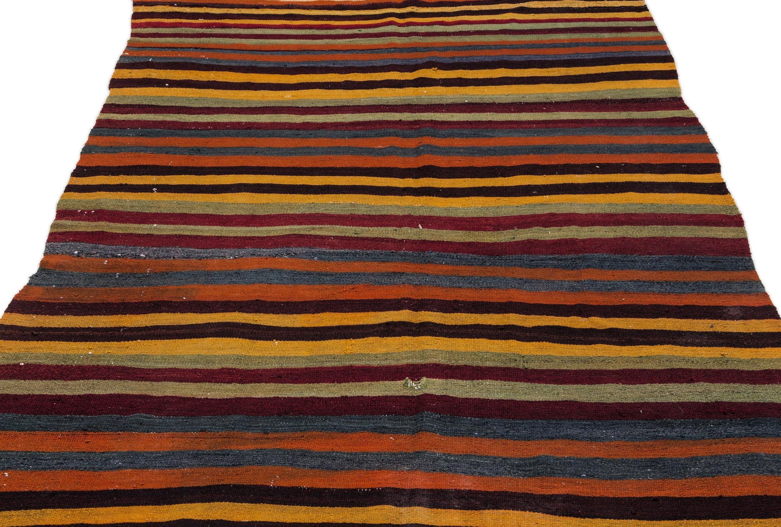 Apex Kilim Striped 0814 166 cm X 326 cm