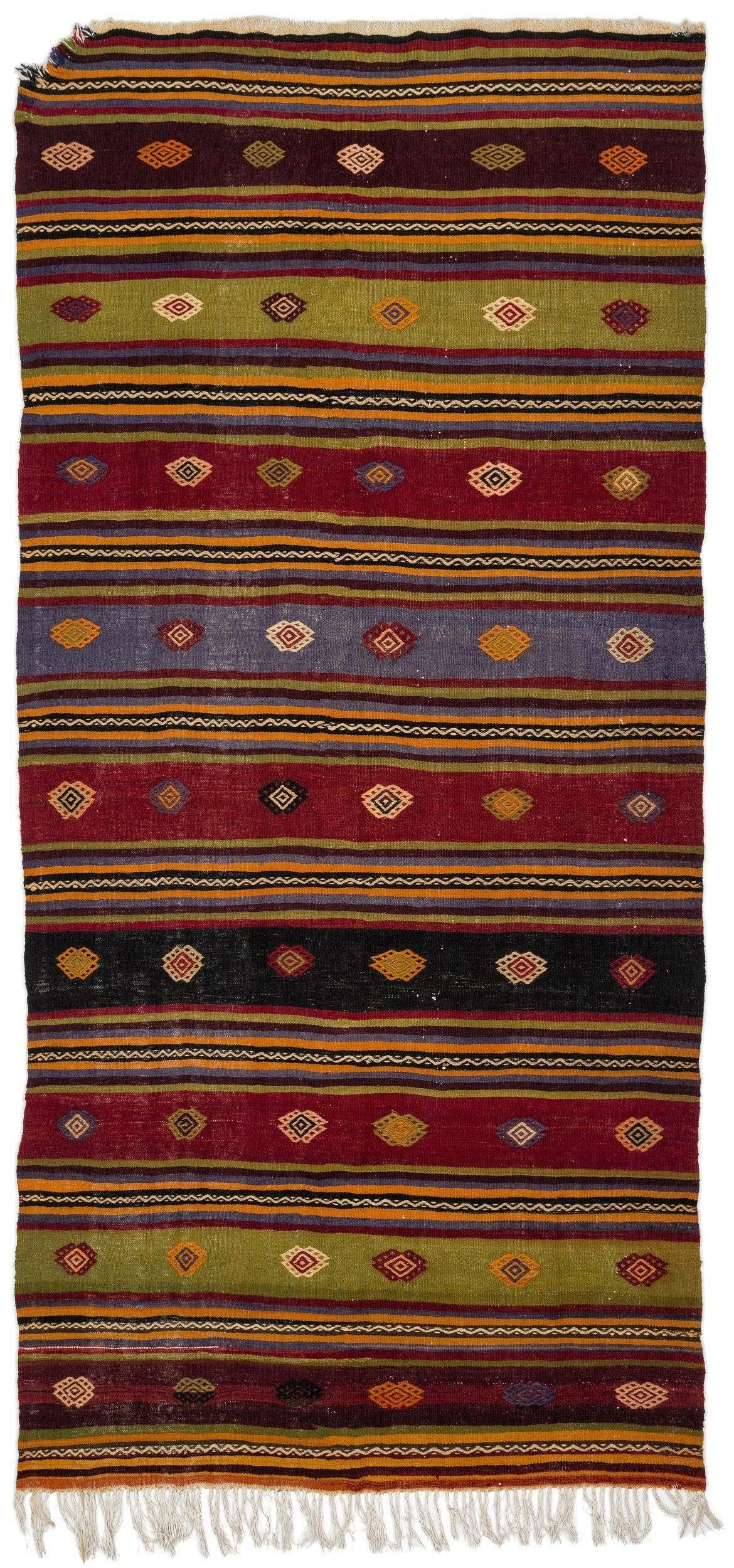 Apex Kilim Striped 0876 153 cm X 323 cm