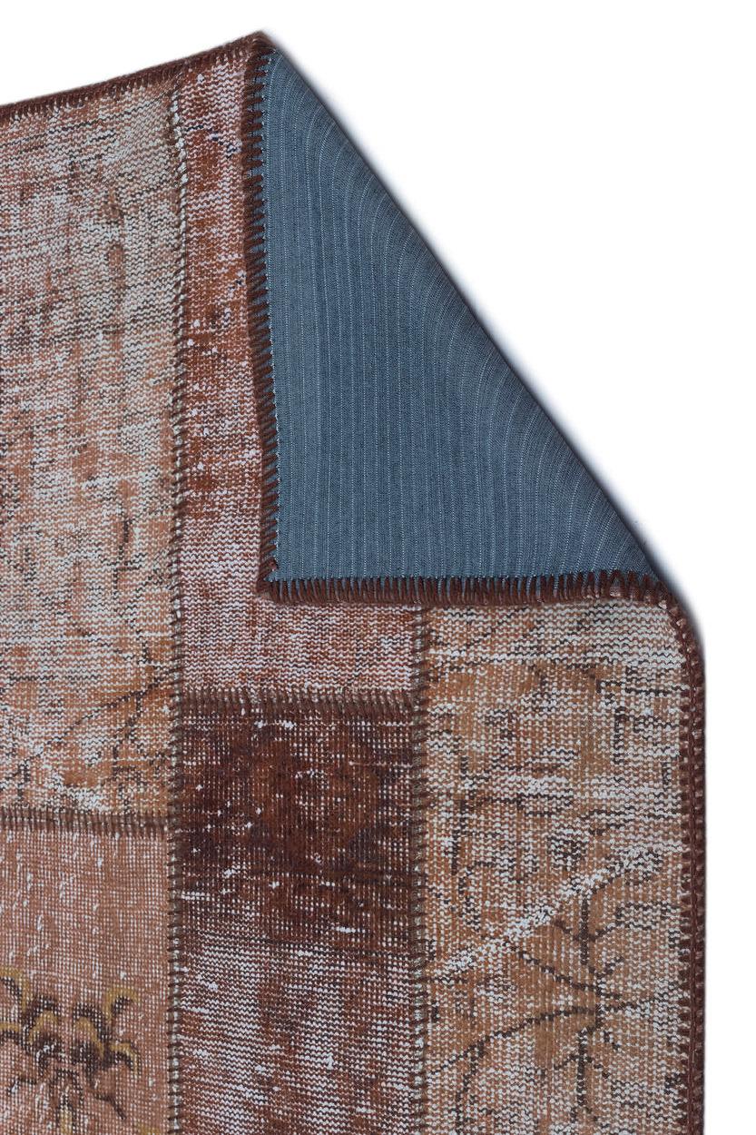 Apex Patchwork Halı Kahve 24745 80 x 150 cm