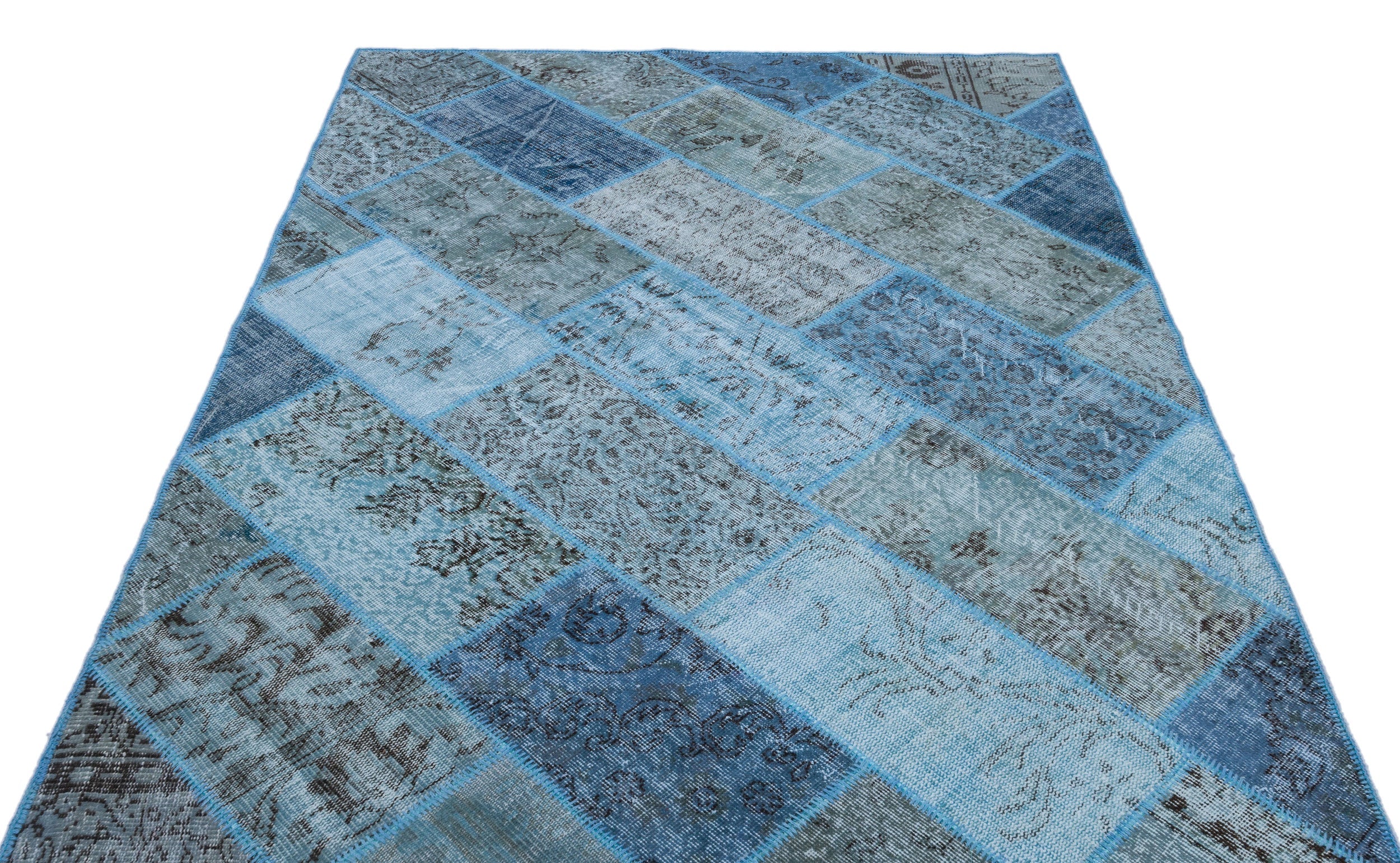 Apex Patchwork Unique Mavi 26293 160 cm X 230 cm