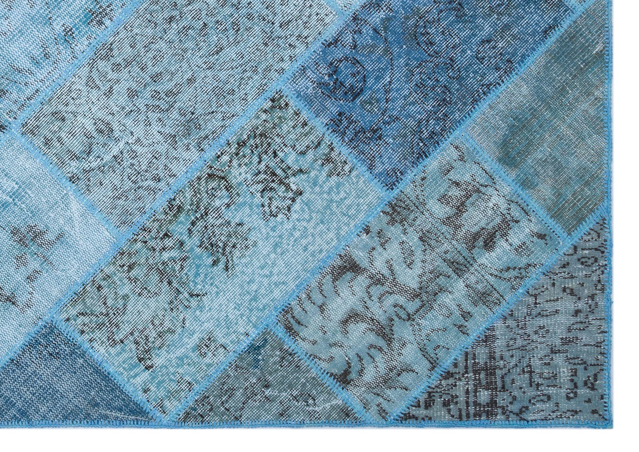 Apex Patchwork Unique Mavi 26293 160 cm X 230 cm