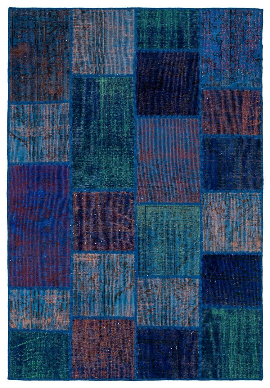 Apex Patchwork Unique Mavi 34193 160 cm X 233 cm