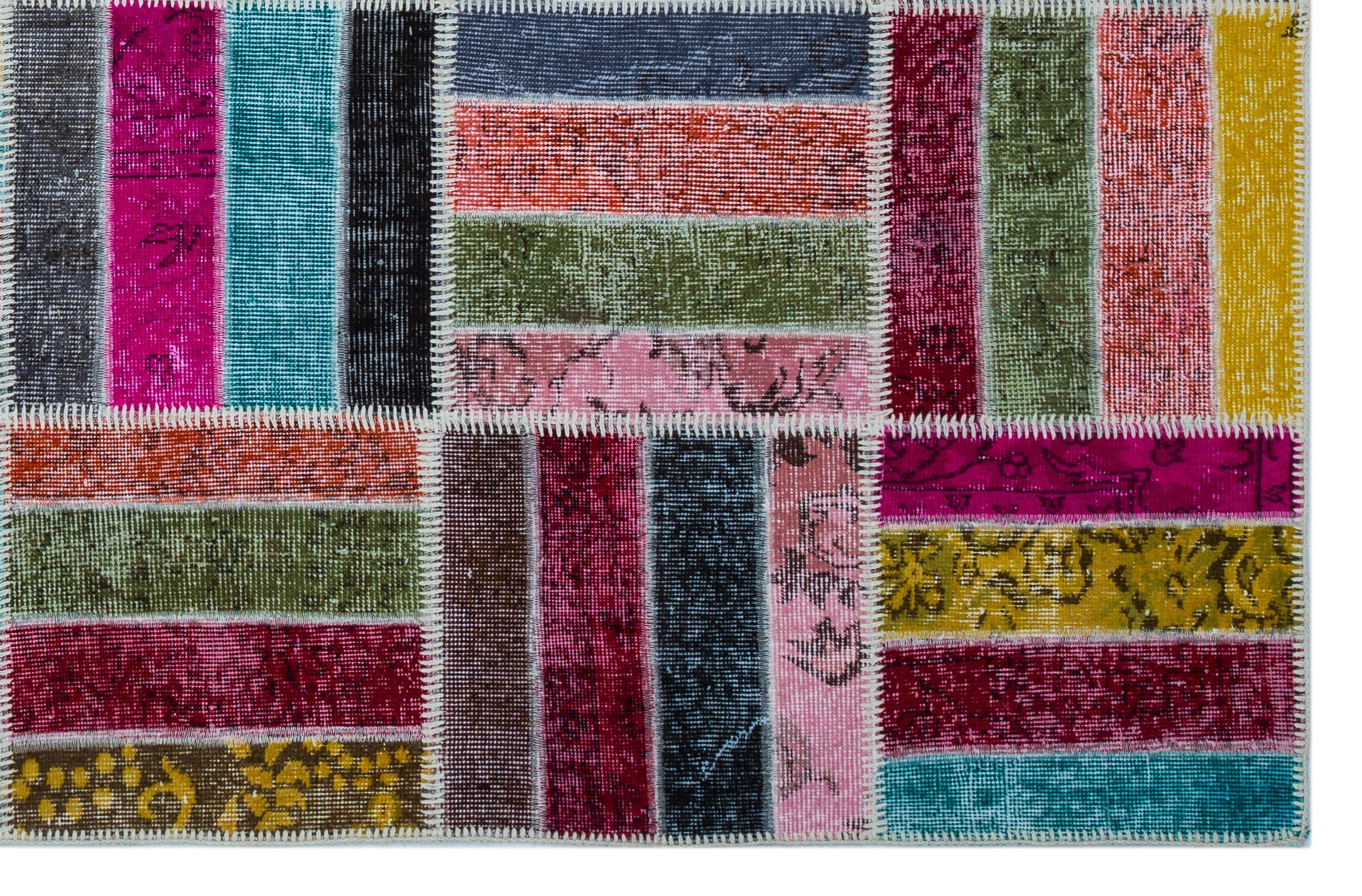 Apex Patchwork Unique Multi Naturel 26478 160 cm X 247 cm