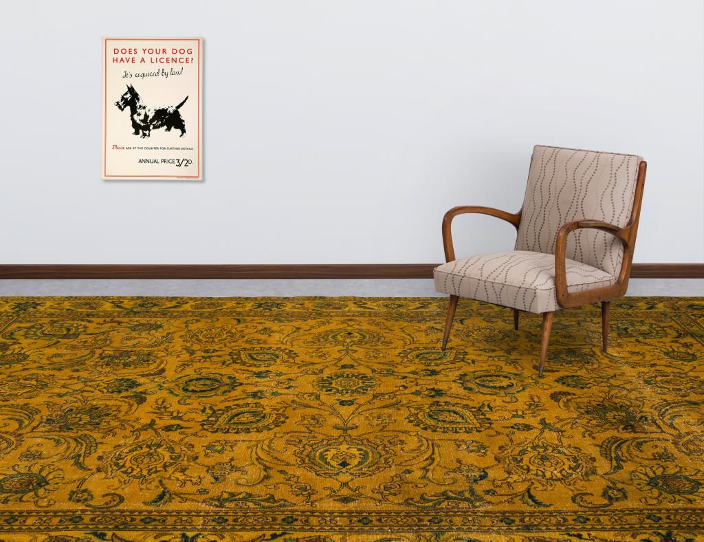 Apex Vintage XLarge Sarı 11443 276 cm X 393 cm