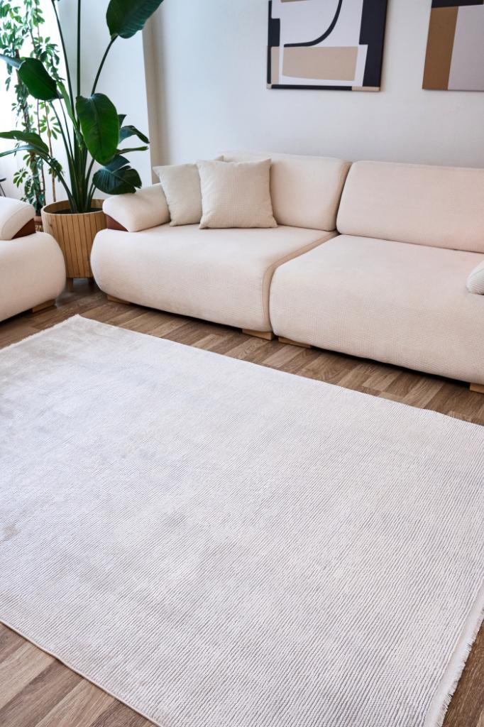 Aura 2832 Krem - Makine Halısı