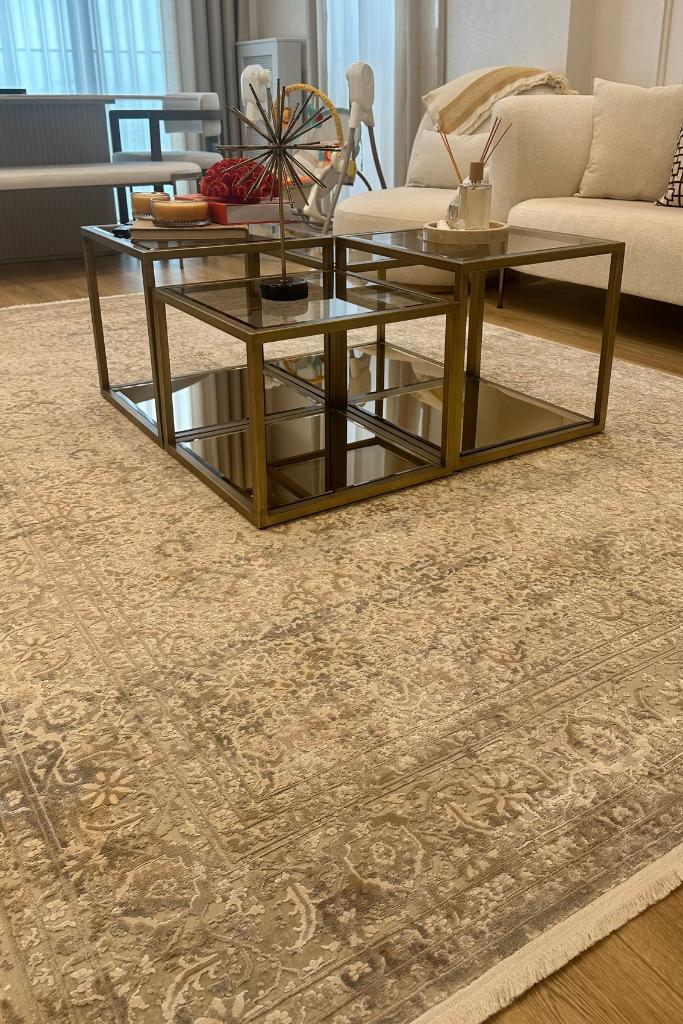 Aura 2871 Gri - Makine Halısı