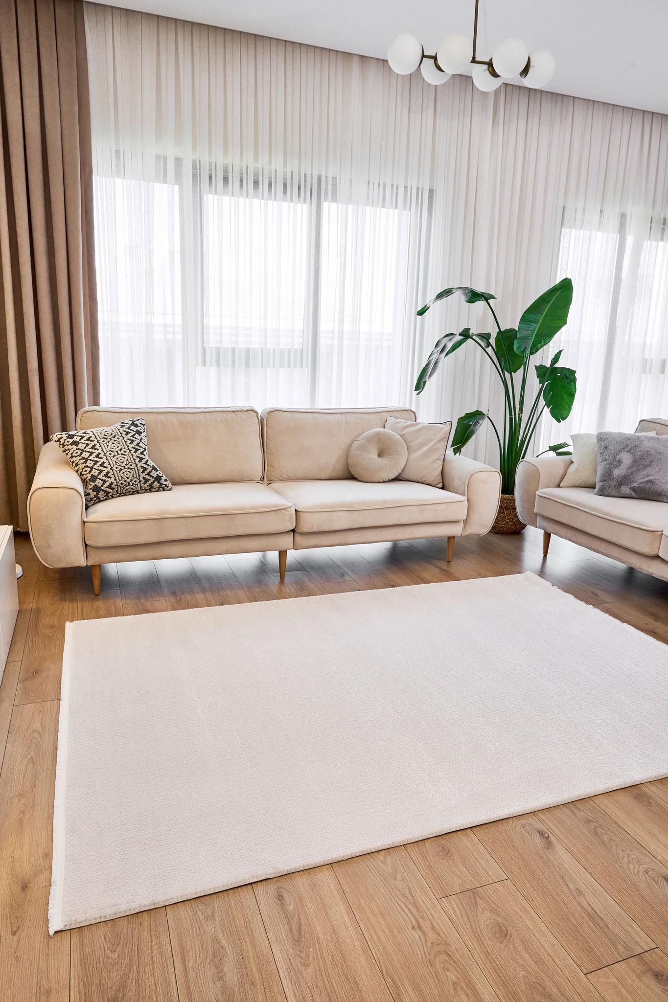 Azur Kesme Halı (Özel Ölçü) - 6541 Açık Gri