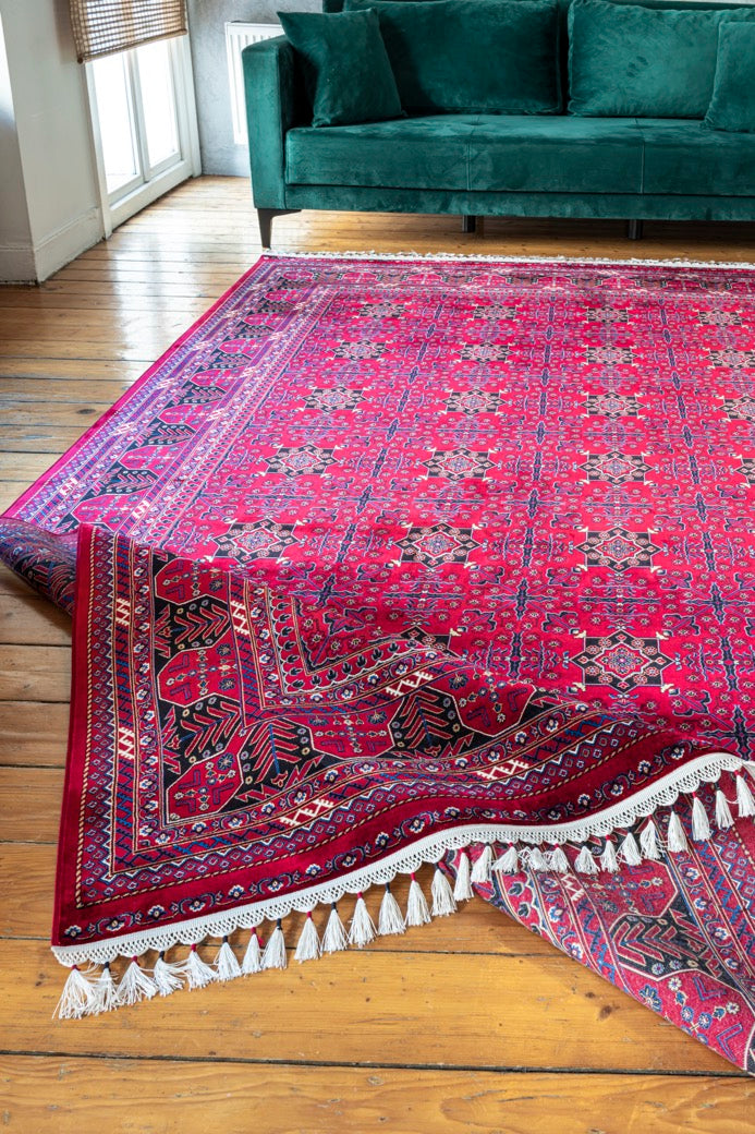 Burj 8731BU Bordo - Makine Halısı