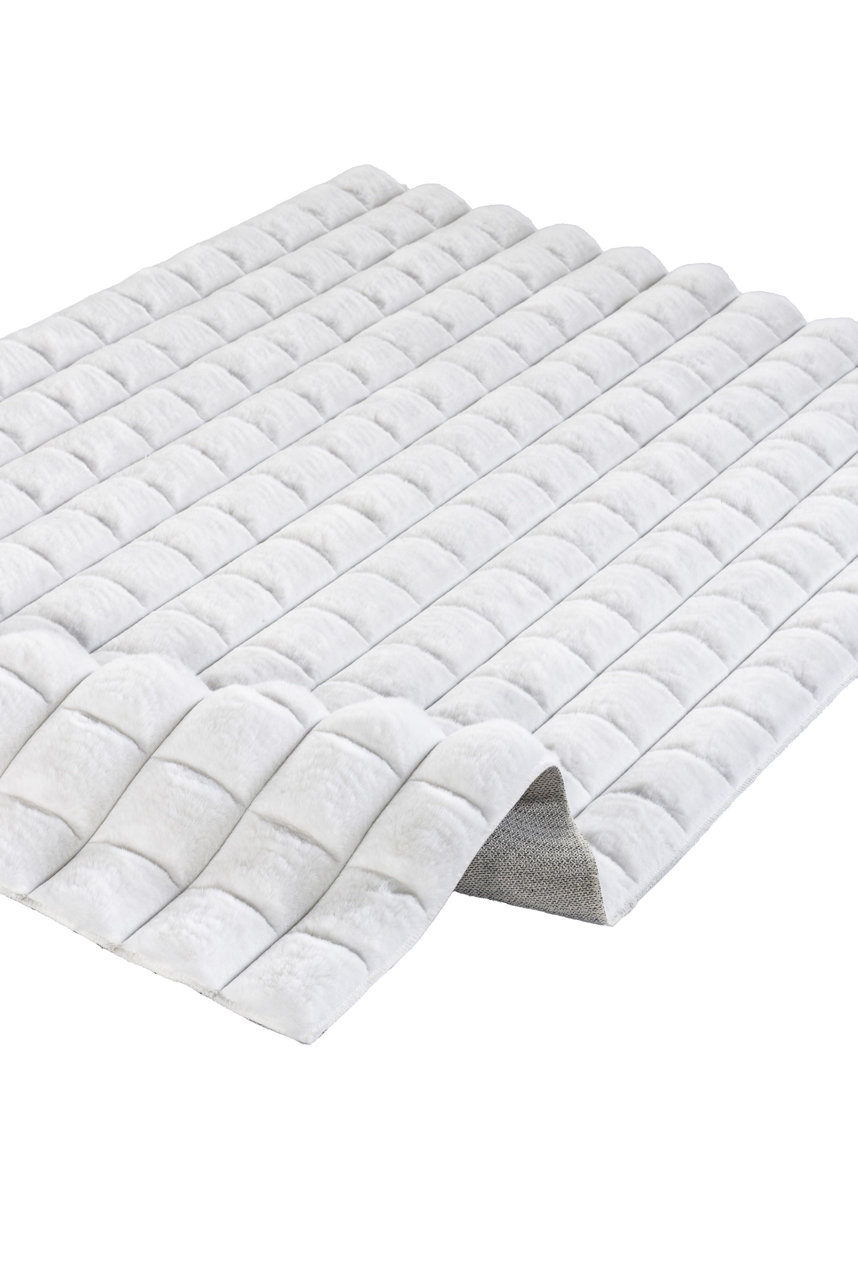 Diamante Kesme Halı (Özel Ölçü) - 7001 Beyaz