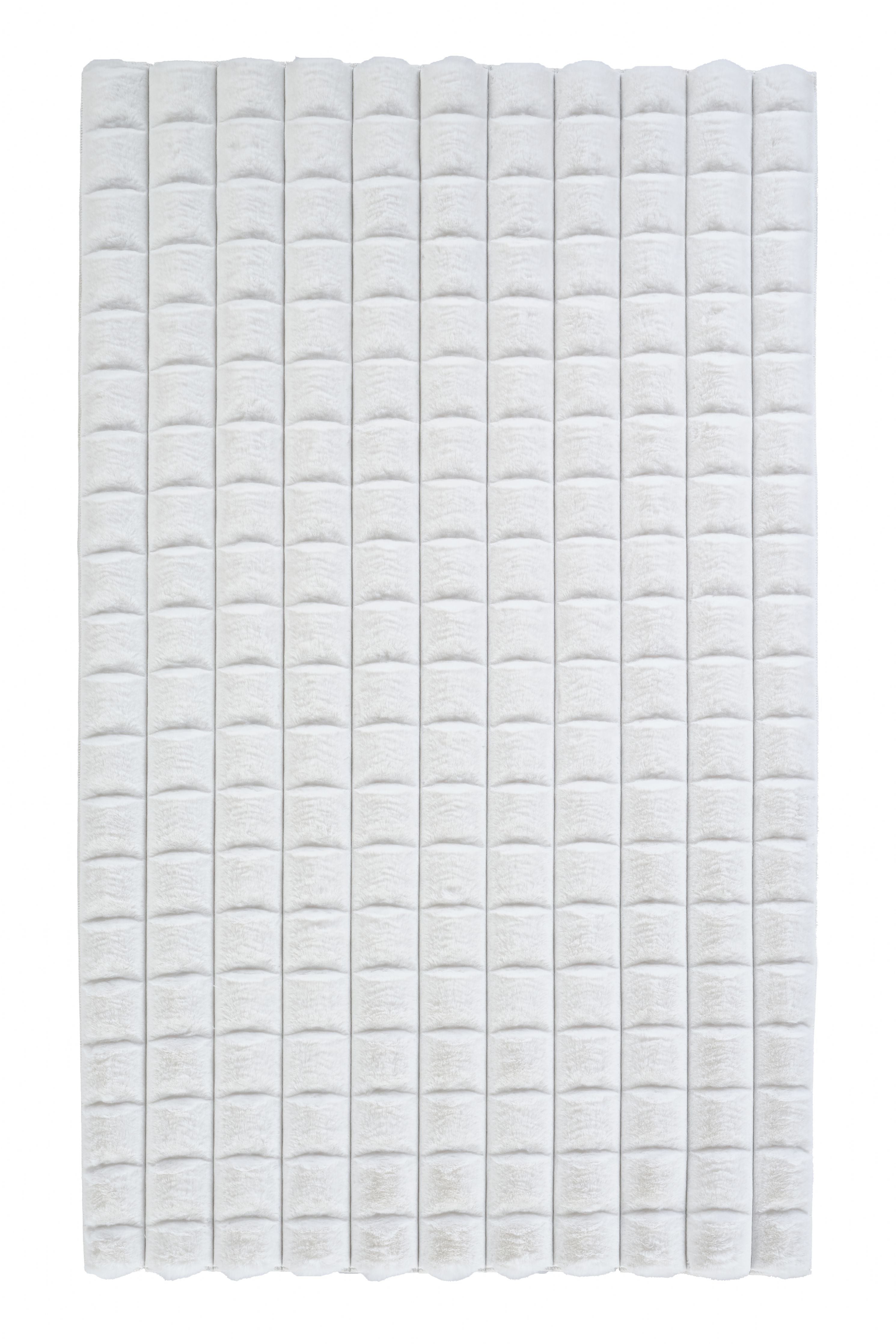 Diamante Kesme Halı (Özel Ölçü) - 7001 Beyaz