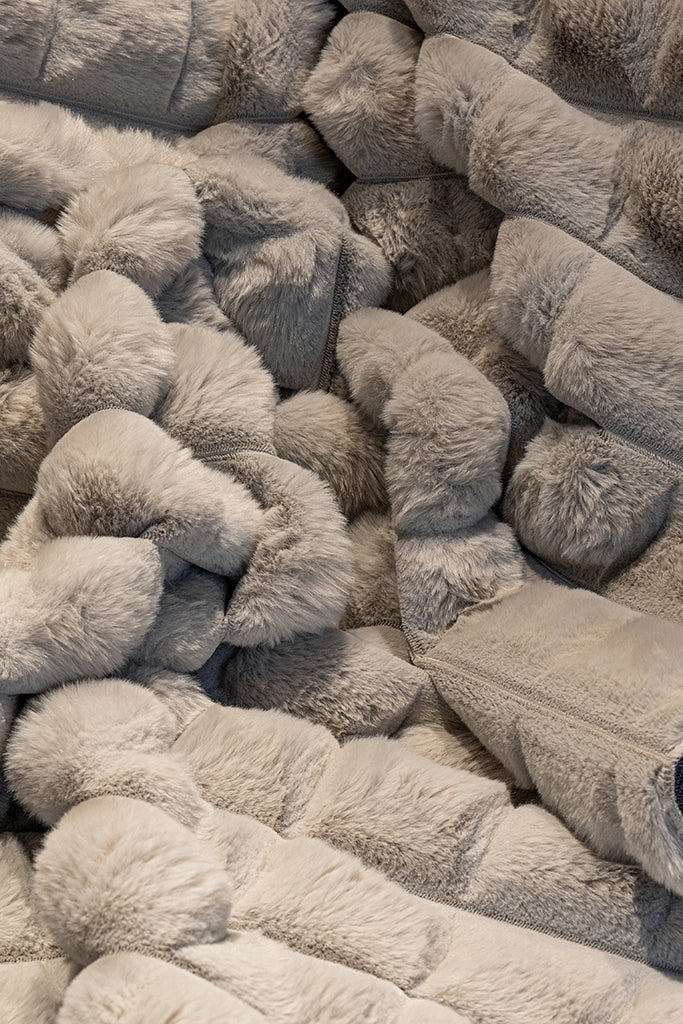 Diamante Kesme Halı (Özel Ölçü) - 7005 Gri