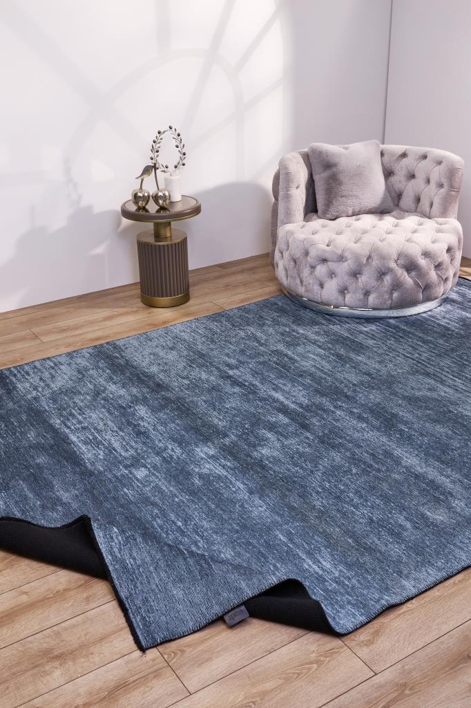 Hare Plus 8917 Mavi - Makine Halısı