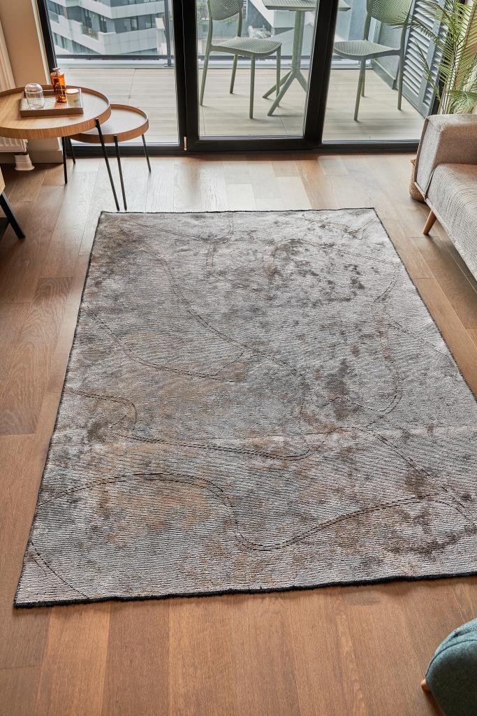 Hare Premium 1322 Açık Gri - Bej - Makine Halısı