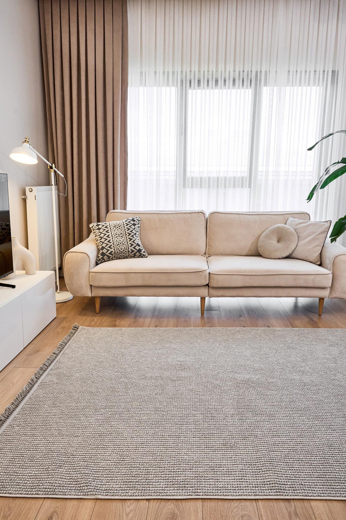 Havana Kesme Halı (Özel Ölçü) - 8596 Gri