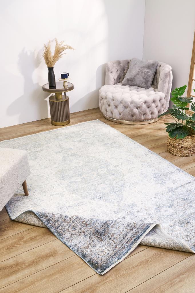 Heriz 8215 Mavi - Makine Halısı