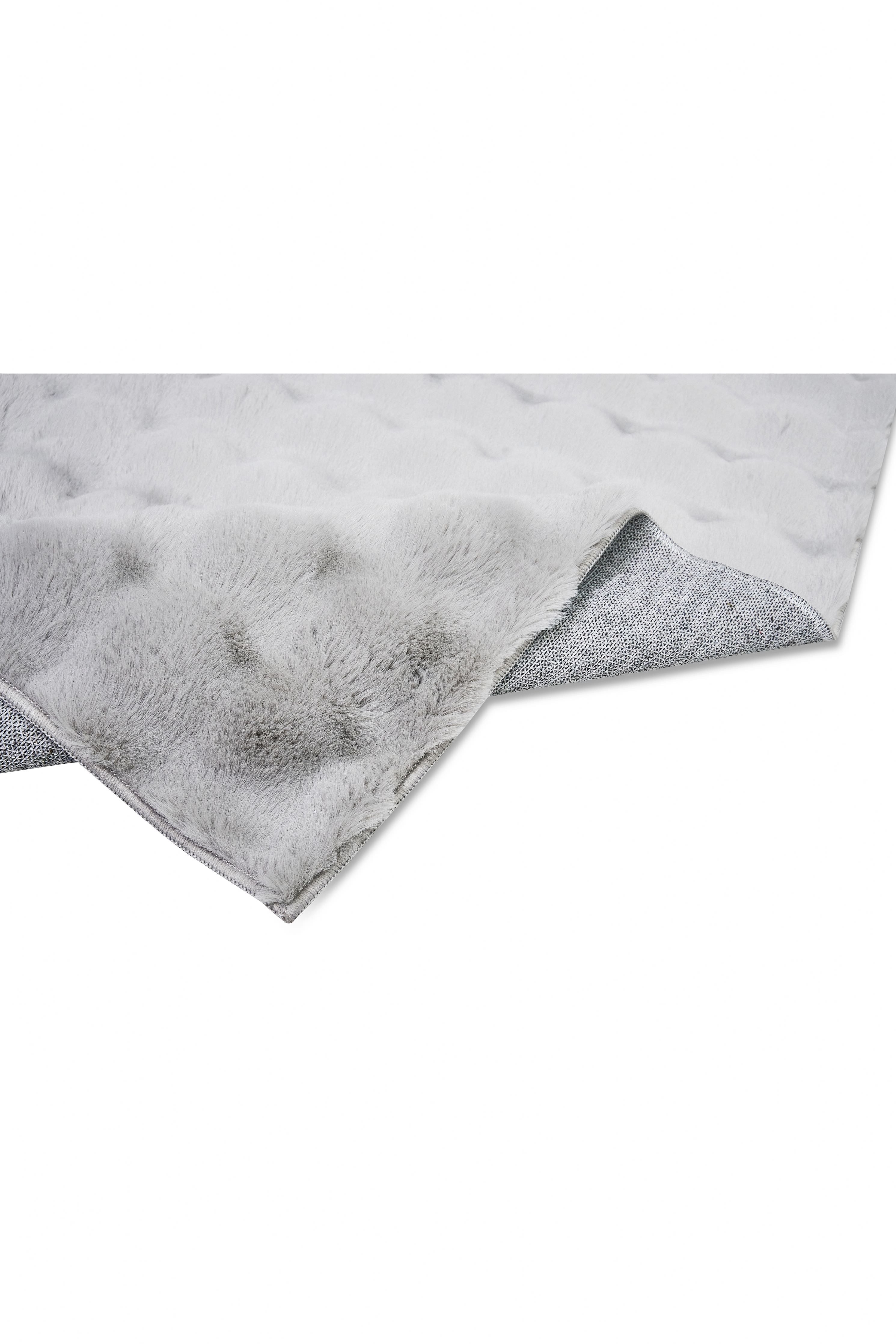 Molecule Kesme Halı (Özel Ölçü) - Gri