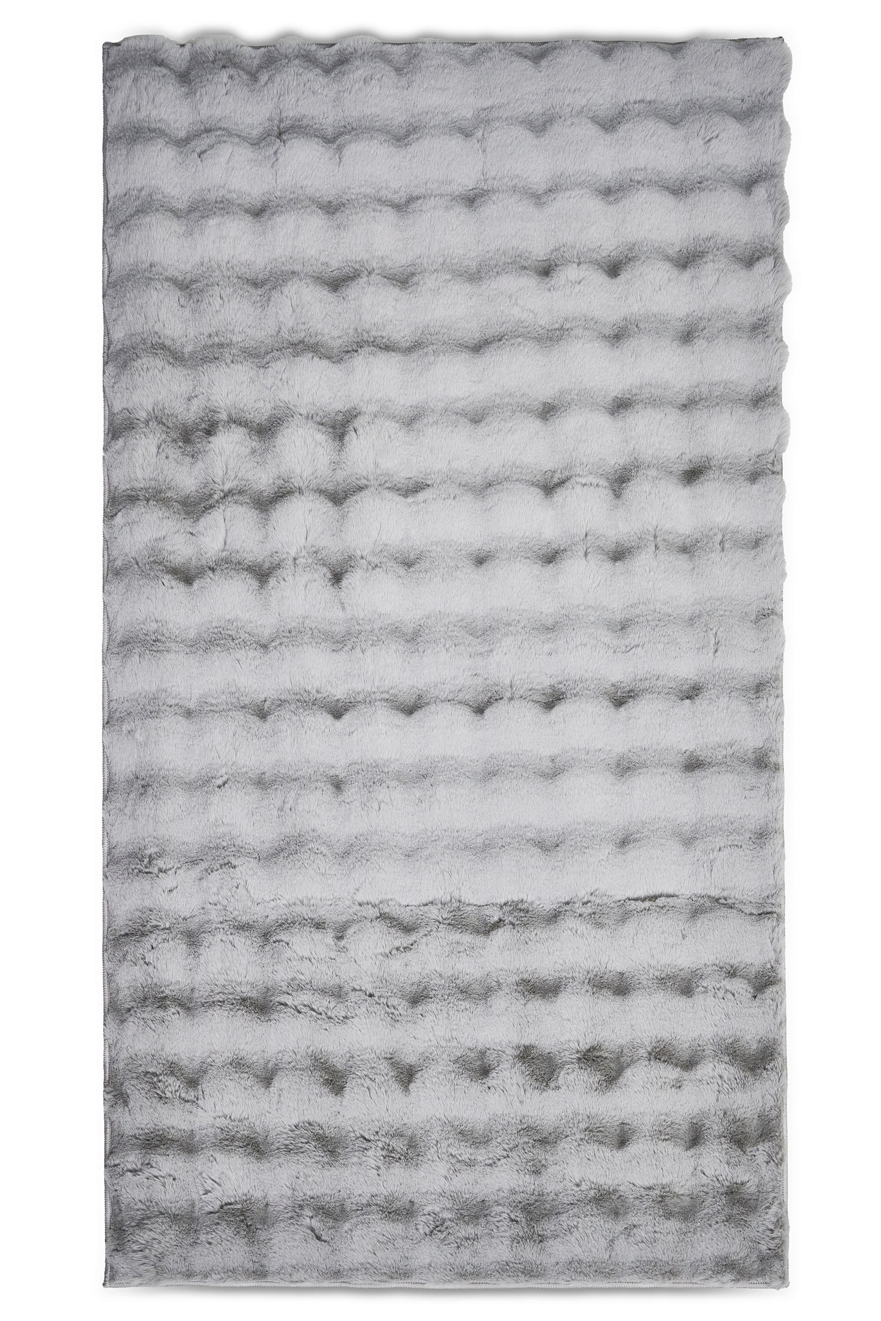 Molecule Kesme Halı (Özel Ölçü) - Gri