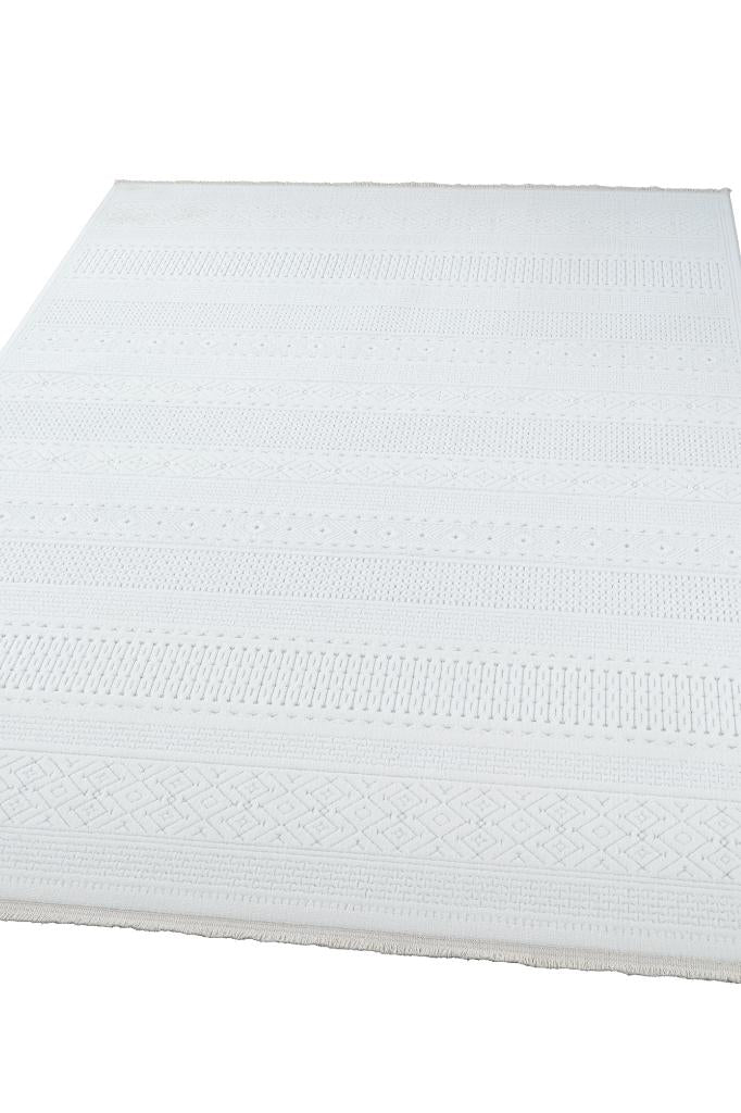 Origami 6921 Beyaz Gri - Dekoratif Halı