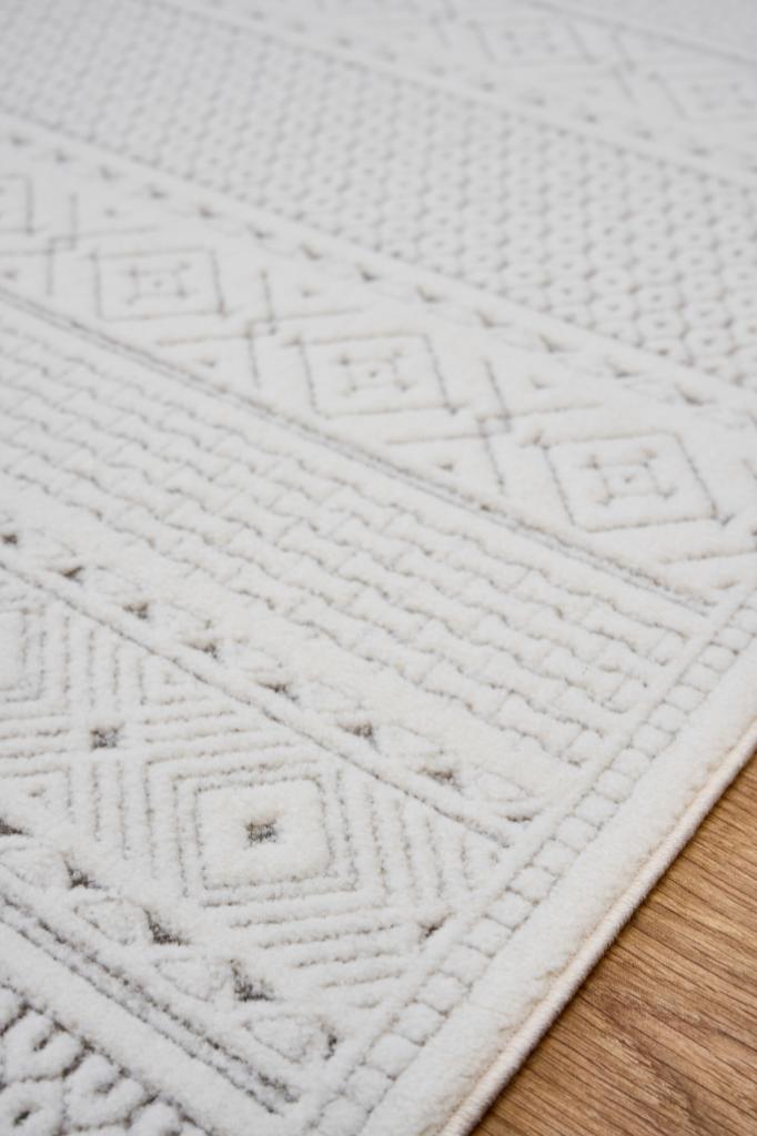 Origami 6921 Beyaz Gri - Dekoratif Halı