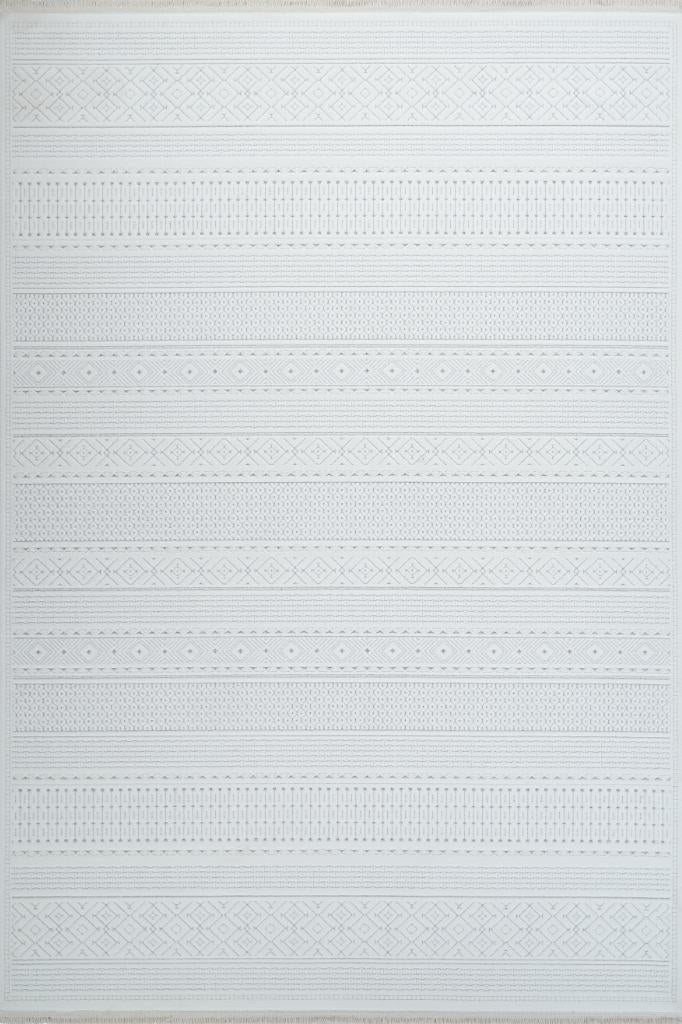 Origami 6921 Beyaz Gri - Dekoratif Halı