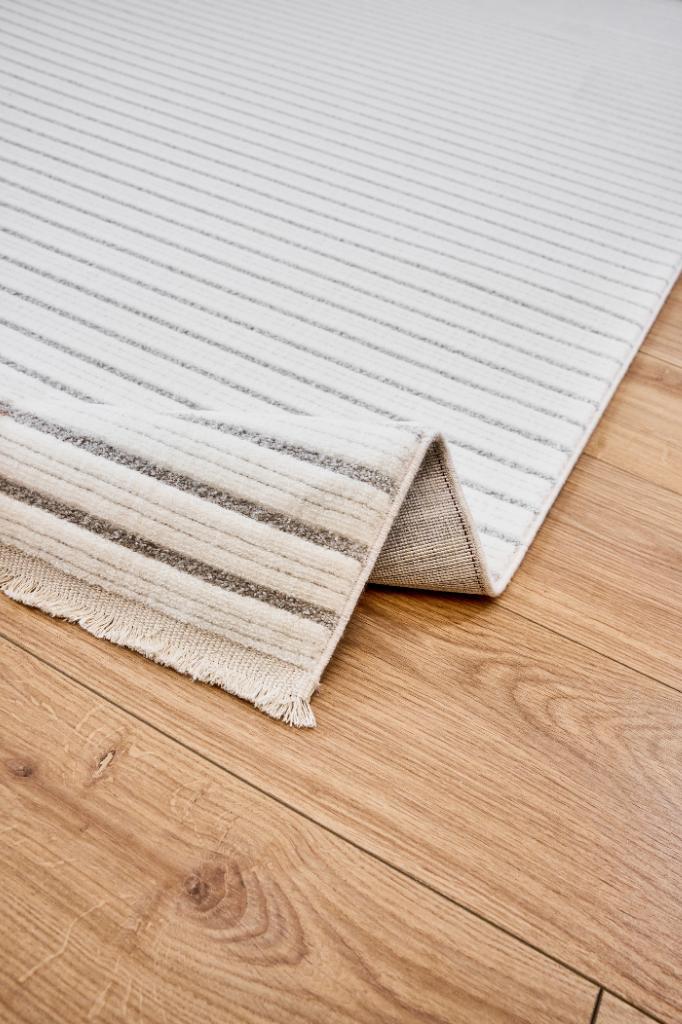 Origami 6931 Beyaz Gri - Dekoratif Halı