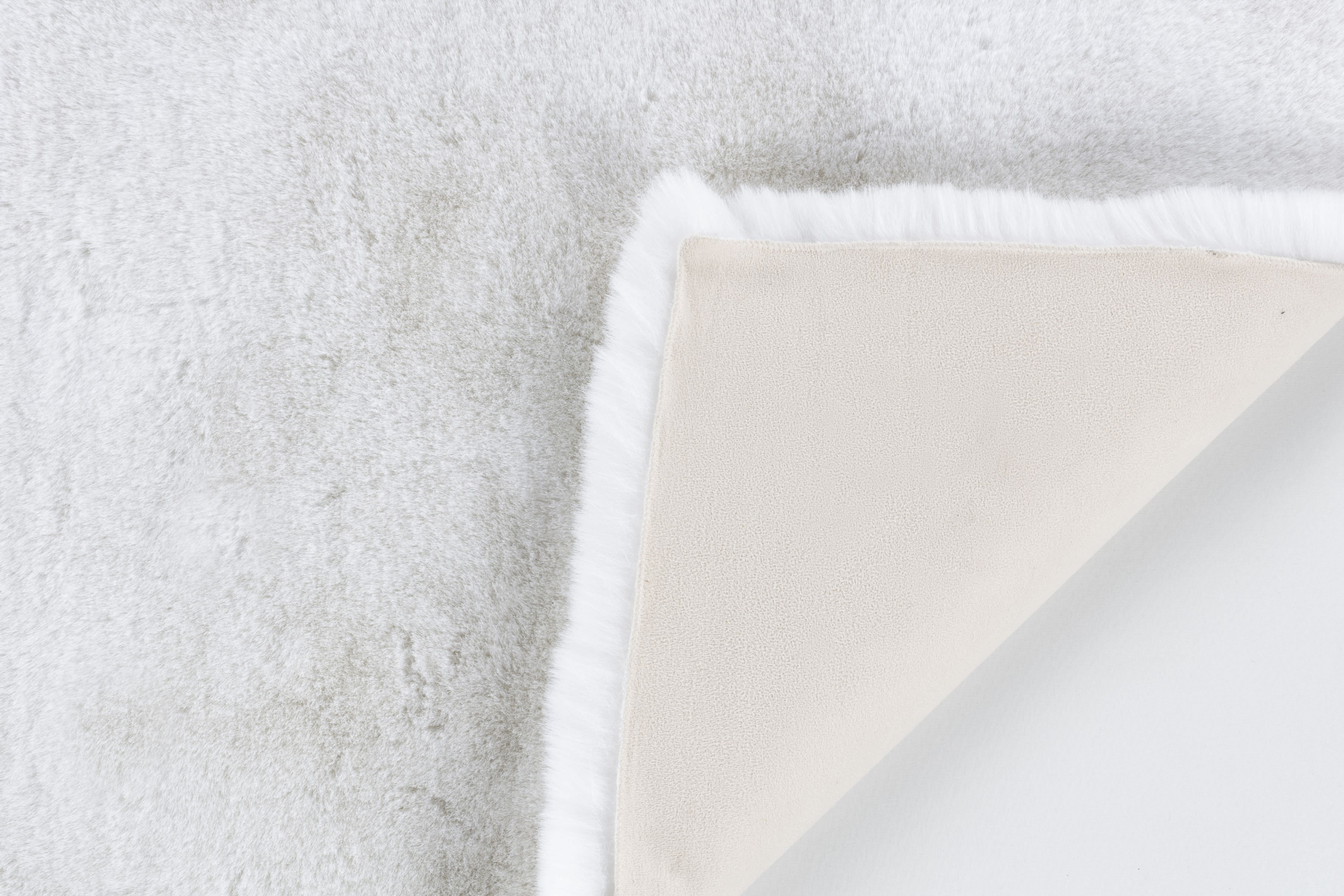 Palma Kesme Halı (Özel Ölçü) - Beyaz