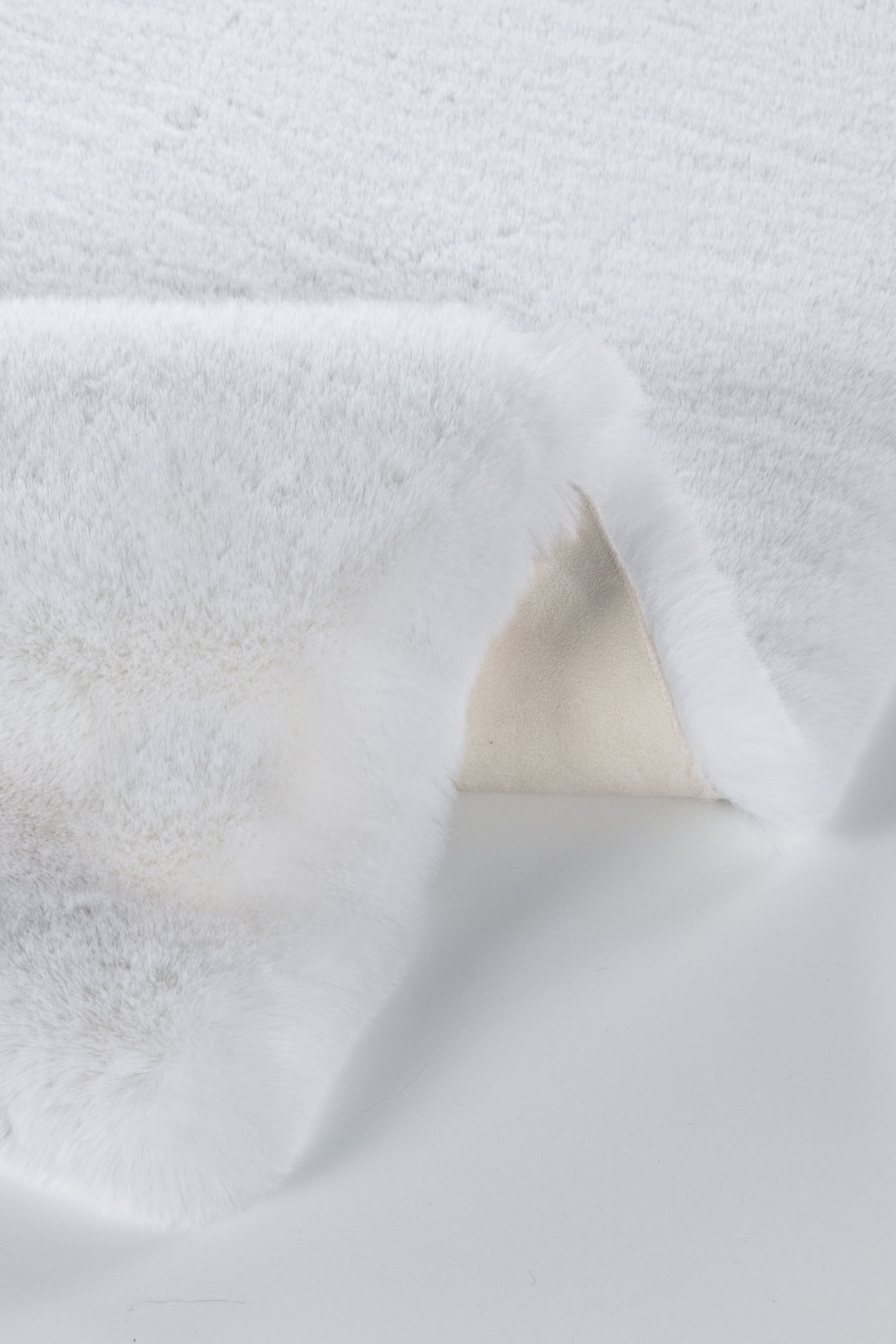 Palma Kesme Halı (Özel Ölçü) - Beyaz