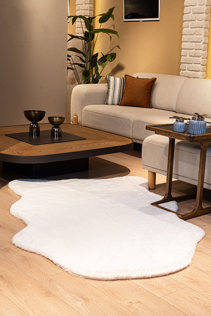 Palma Kesme Halı (Özel Ölçü) - Krem