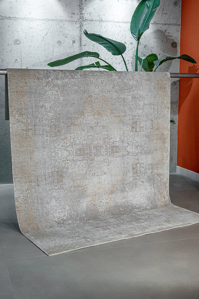 Queen 8101 Altın - Makine Halısı