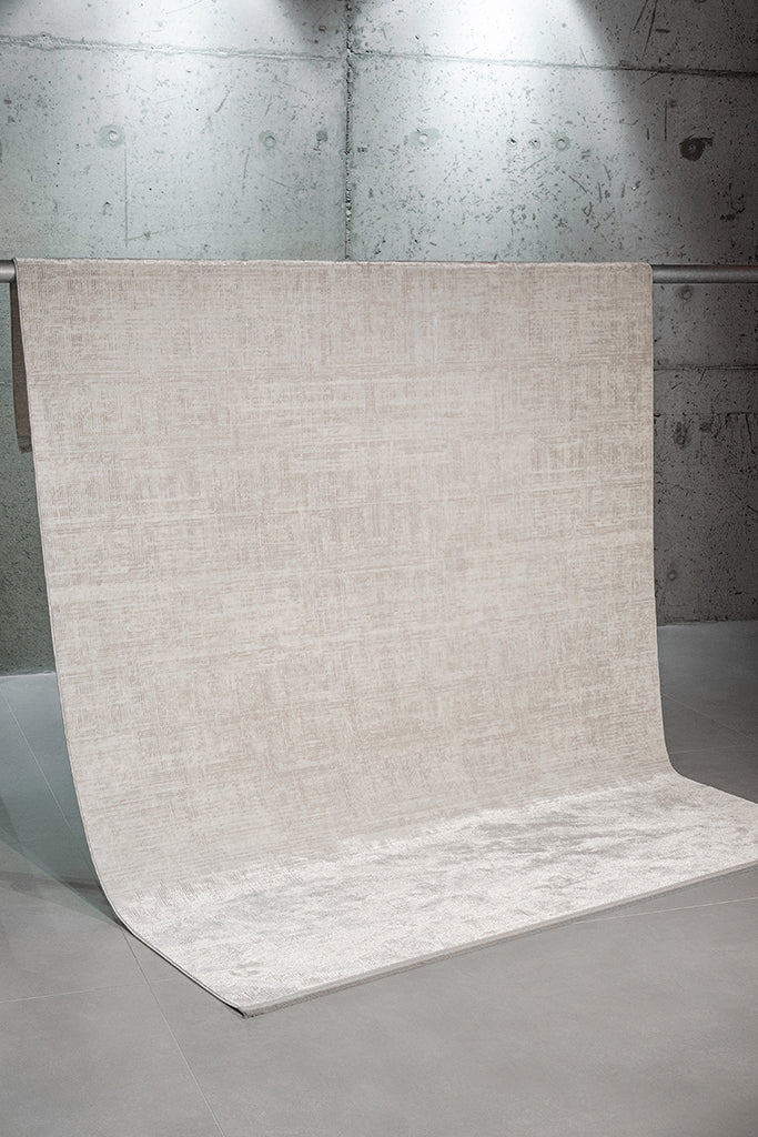 Plain White Glossy Kitchen Carpet - Lucca 1171 I Apex Carpet