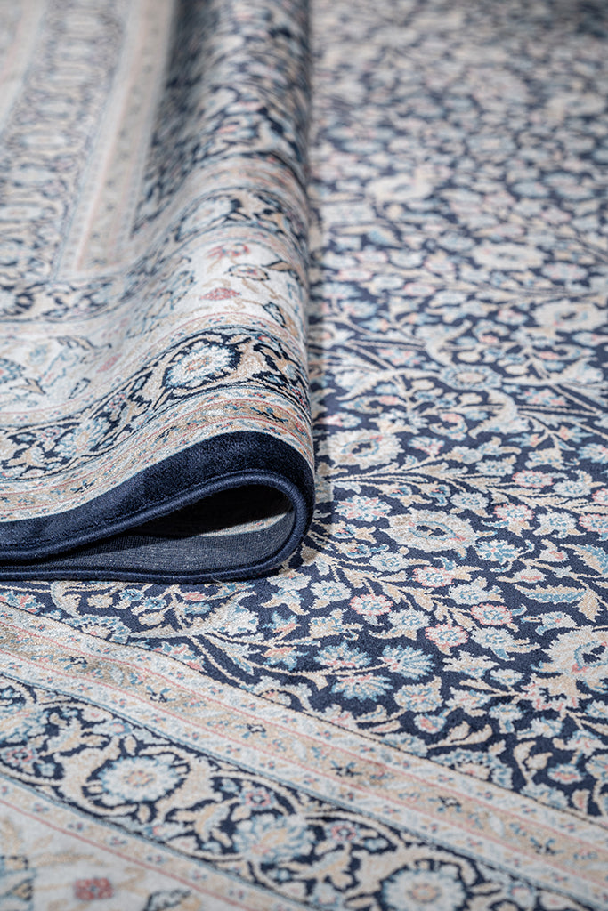 Vendome Palace 5401 Lacivert Bordo - Makine Halısı