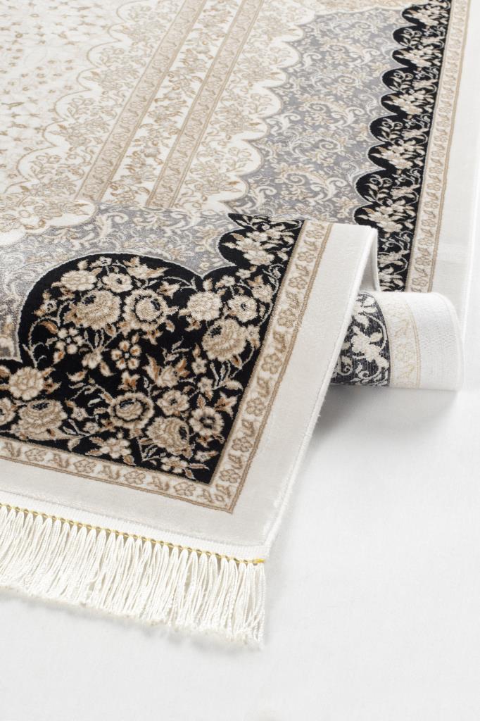 Vendome Palace 5411 Siyah Krem - Makine Halısı