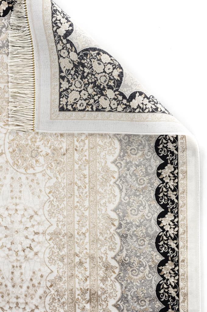 Vendome Palace 5411 Siyah Krem - Makine Halısı