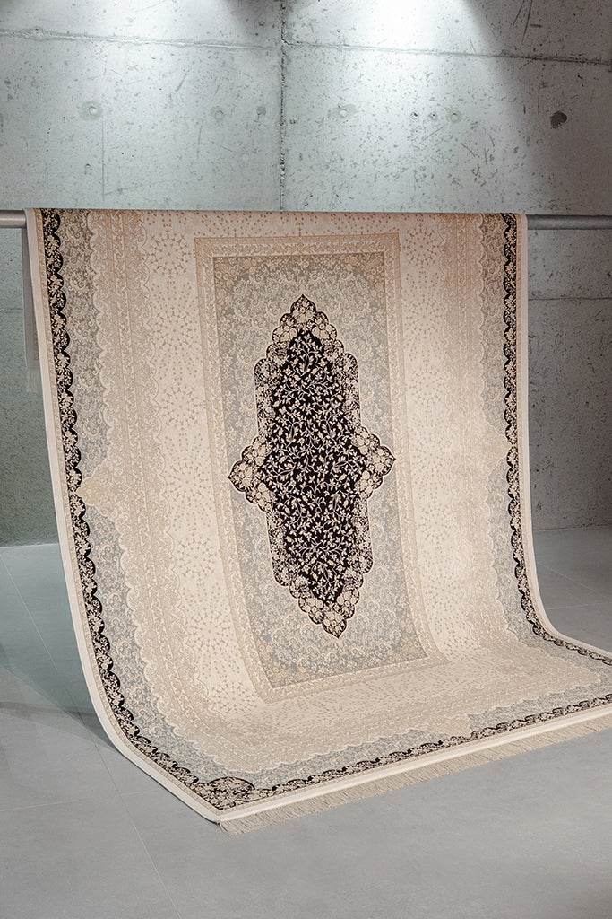 Vendome Palace 5411 Siyah Krem - Makine Halısı