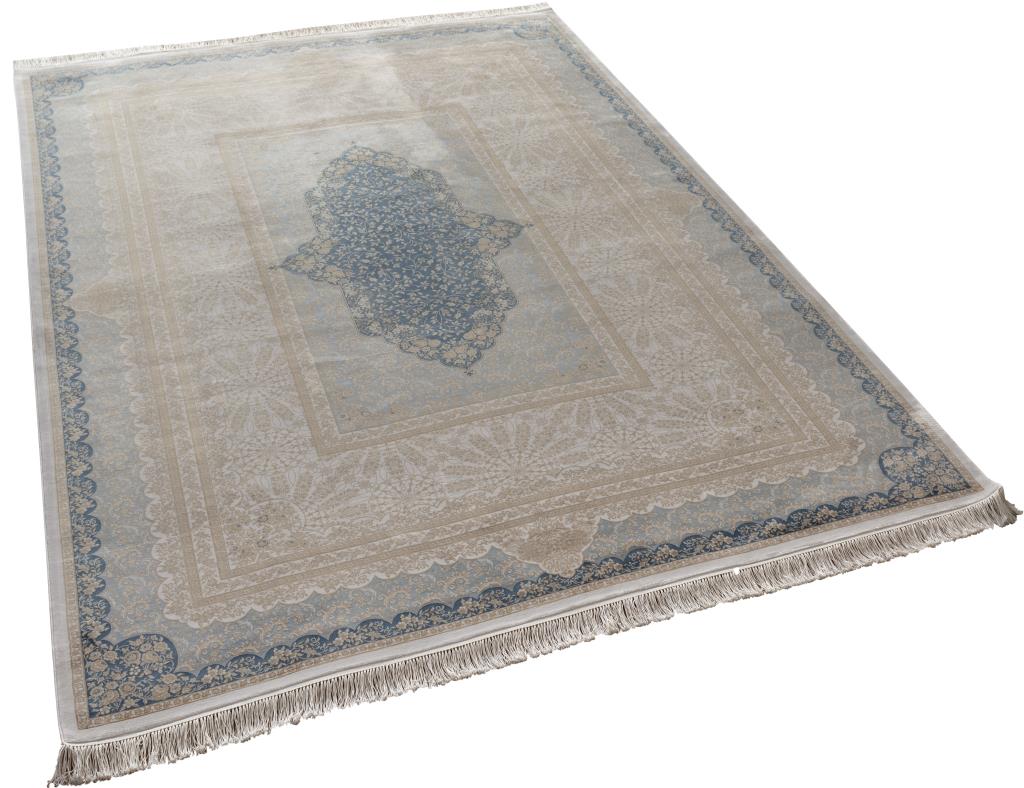 Vendome Palace 5412 Mavi Krem - Makine Halısı
