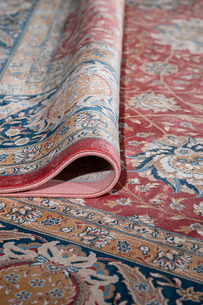 Vendome Palace 5421 Kiremit Lacivert - Makine Halısı