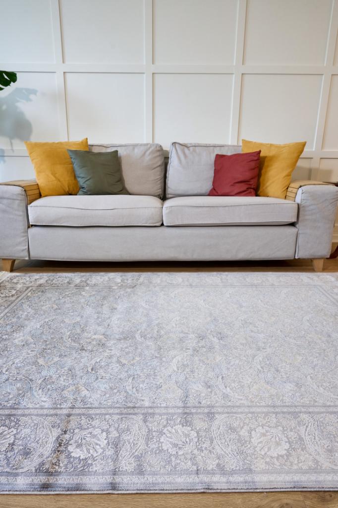 Vendome Palace 5441 Gri Krem - Makine Halısı