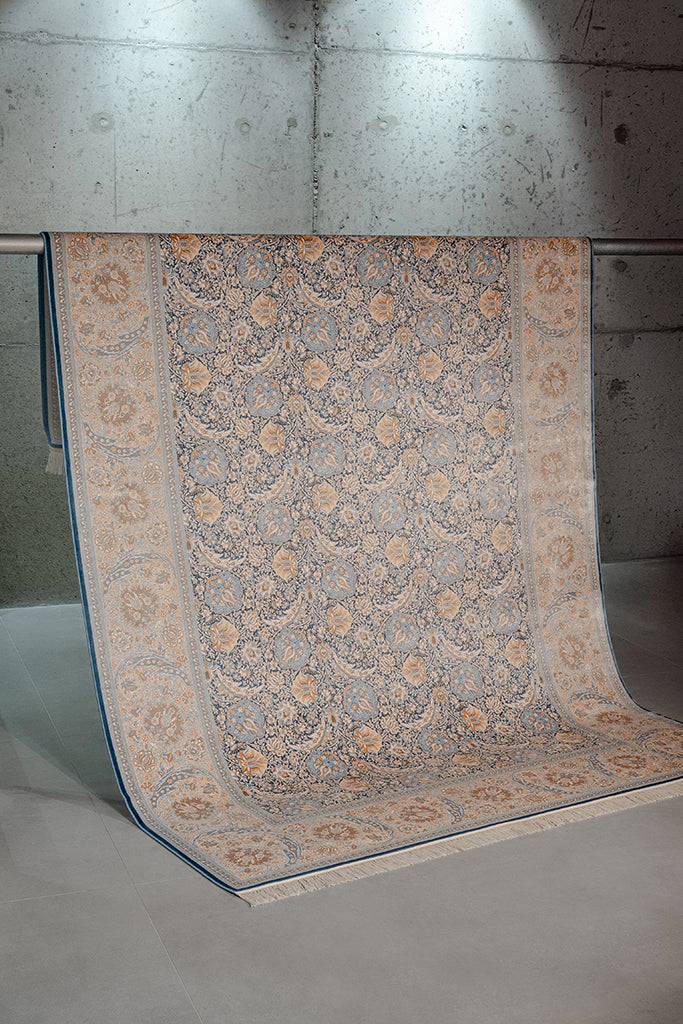 Vendome Palace 5451 Mavi Krem - Makine Halısı