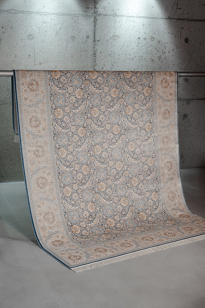 Vendome Palace 5451 Mavi Krem - Makine Halısı