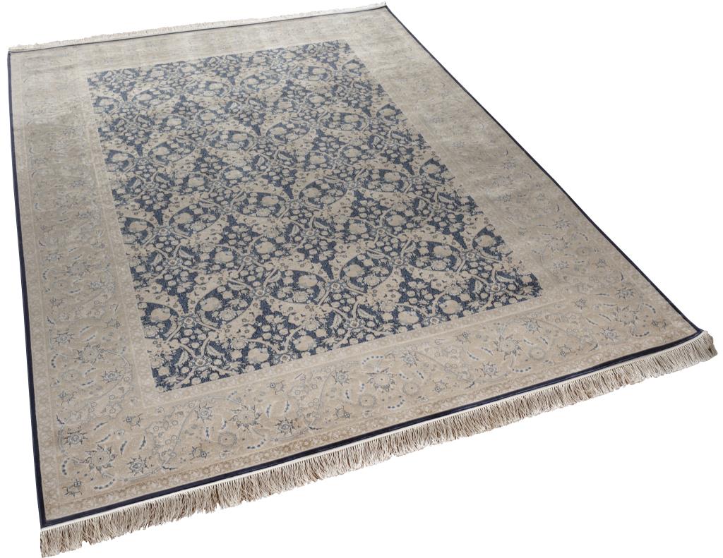 Vendome Palace 5461 Lacivert Krem - Makine Halısı