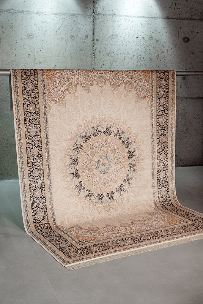 Vendome Palace 5471 Lacivert Krem - Makine Halısı