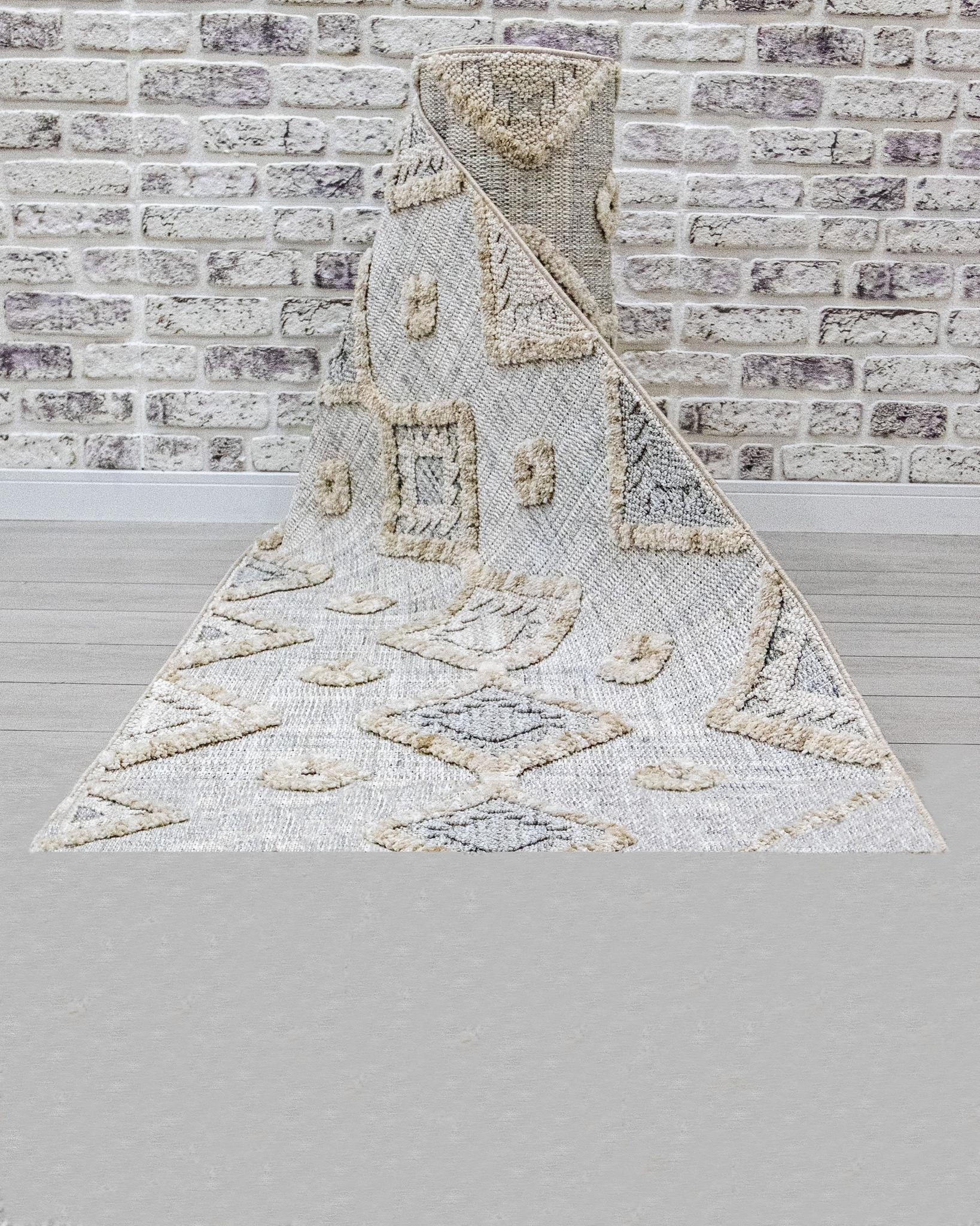 Vesta Kesme Halı (Özel Ölçü) - 9542 Bej