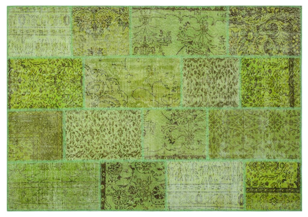 Apex Patchwork Halı Yeşil 26477 160 x 230 cm