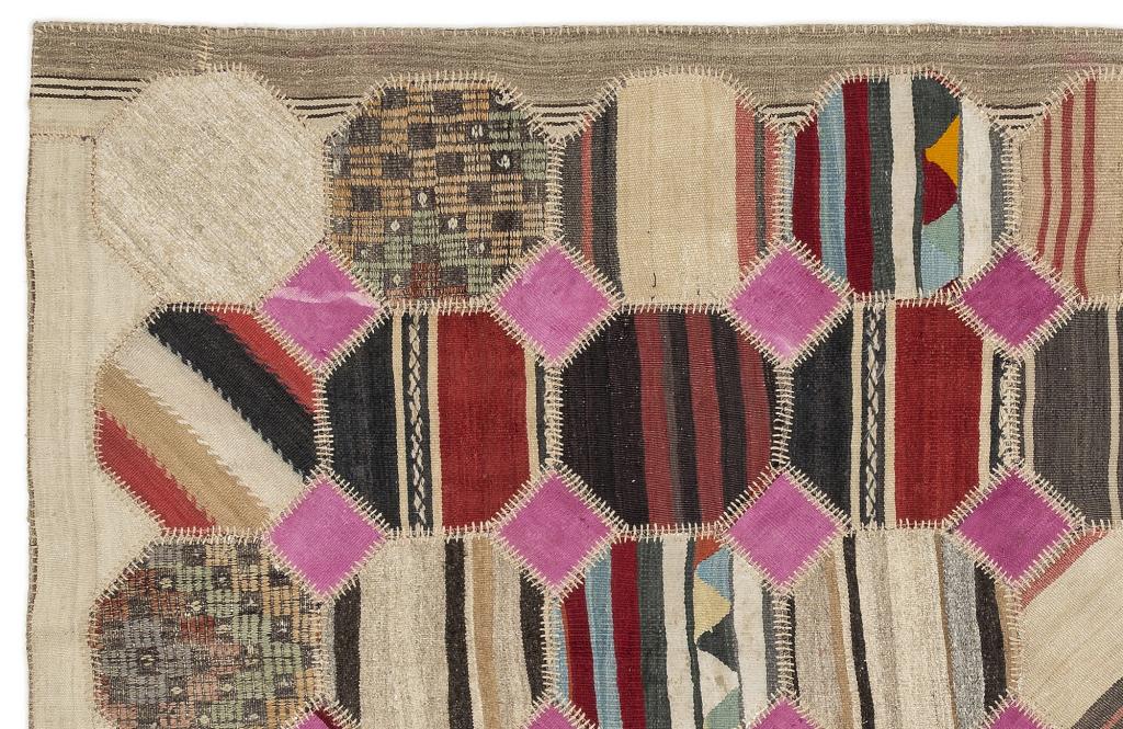 Apex Kilim Patchwork Unique Colours 11537 161 x 299 cm